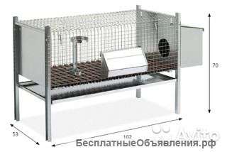 Клетка для кроликов с гнездом