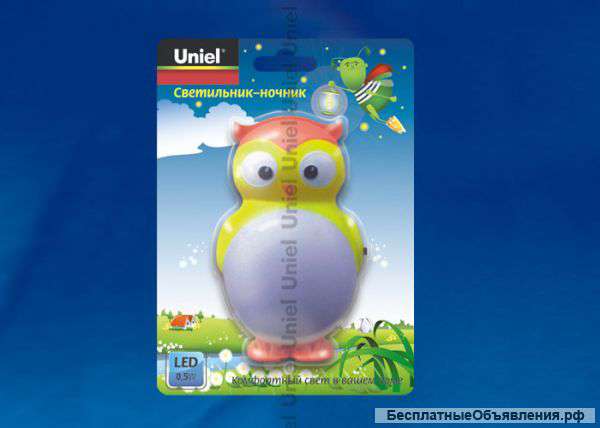 Светильник-ночник DTL-301-Сова Pink 3LED 0,5W