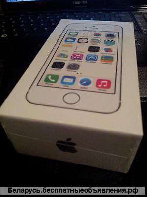Отличный Apple iPhone 5s 16gb ORIGINAL, запечатан, цвет серебро