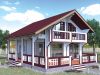 Дом из клеёного бруса и панельно-каркасные