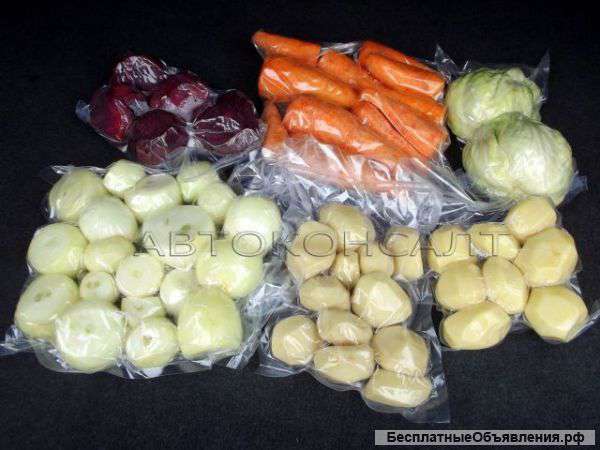 Очищенные овощи