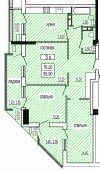3-х комнатную квартиру в центре