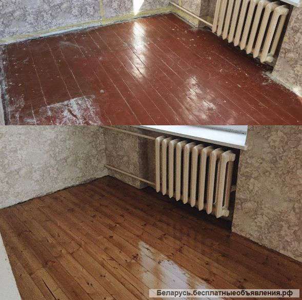 Шлифовка, лакировка полов