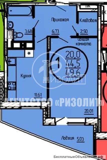 1 комнатной квартиры Долгопрудный