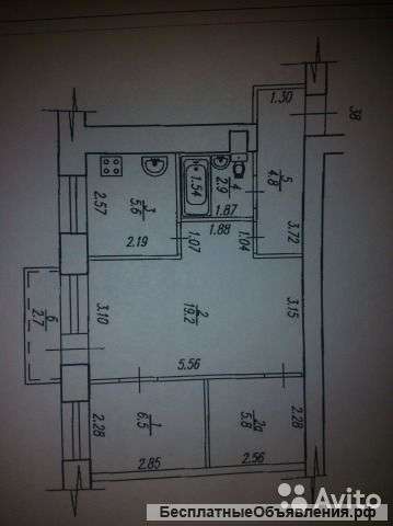 2-х комнатной