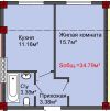 От застройщика 1-к