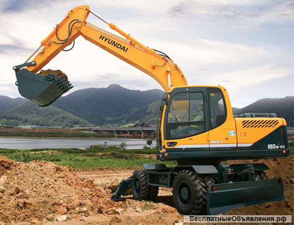 Колесный экскаватор Hyundai R180W-9S