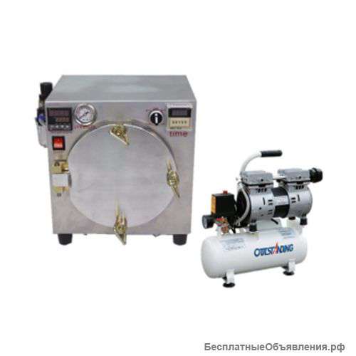 Машина для спайки сенсорных модулей на 20 дисплеев + компрессор