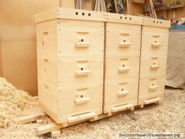 Новые деревянные ульи и рамки для пчёл из качественного материала