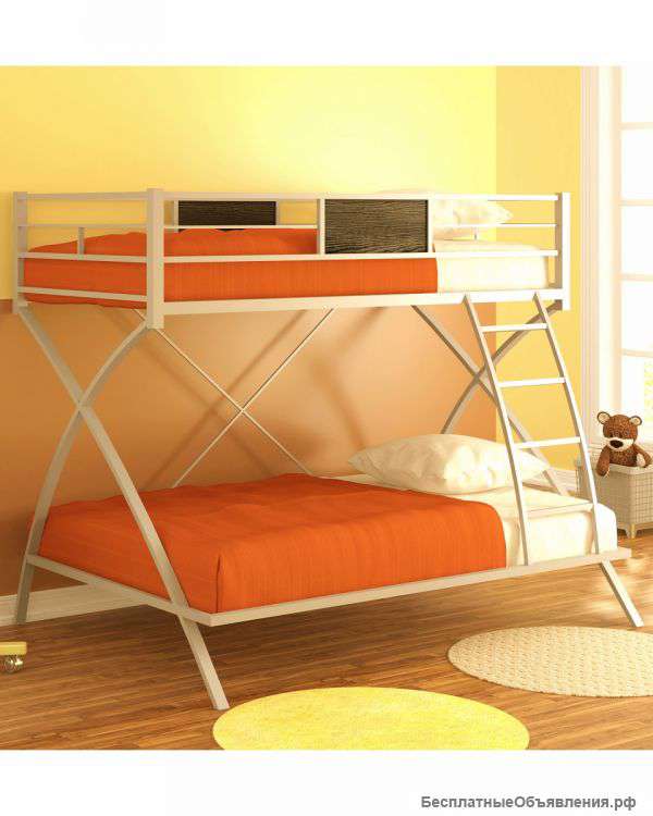 Кровать двухъярусная Виньола слоновая кость