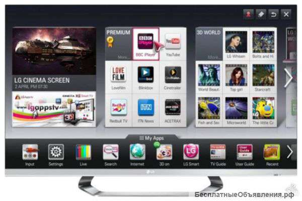 LED телевизор LG 47LM670S