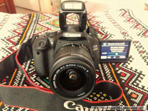Зеркальный Цифровой фотоаппарат Canon EOS 600D Kit EF-s 18-55