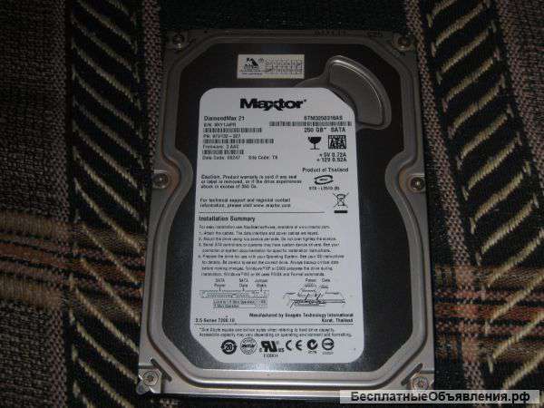 Жесткий диск MAXTOR STM3250310AS 250GB
