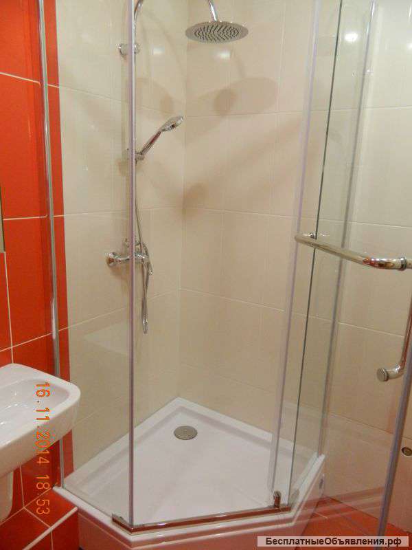 Установка душевых кабин и акриловых ванн