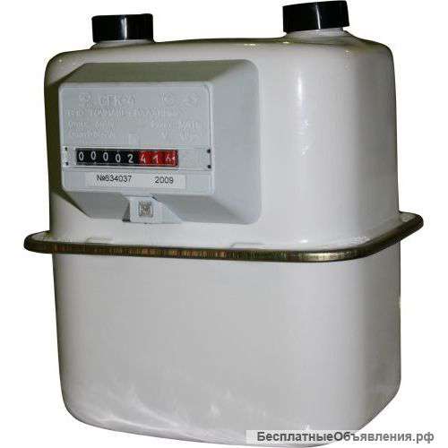 Счетчик газа СГК G4 левый (г. Воронеж) (м/о 110 резьба 25) ЛП