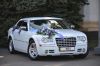 Аренда свадебного авто Крайслер 300С. белого цвета. Украшения