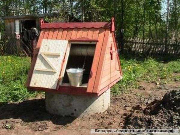 Канализации, колодцы, траншеи, чистка, углублен