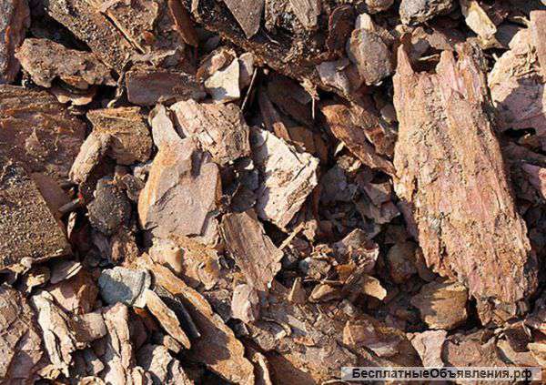 Кора сосны и лиственницы, мульча