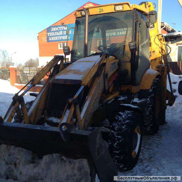 Работа на Экскаваторе-погрузчике