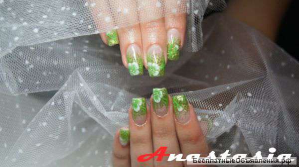 Наращивание ногтей гелем