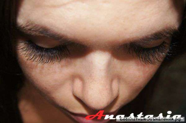 Наращивание ресниц шелк