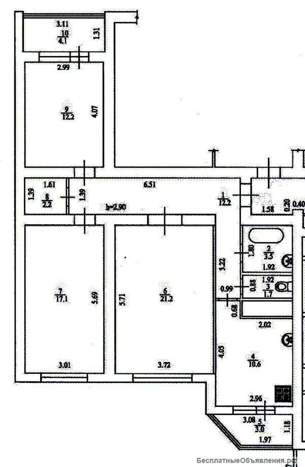 3 к.кв.Хостинский р-н.