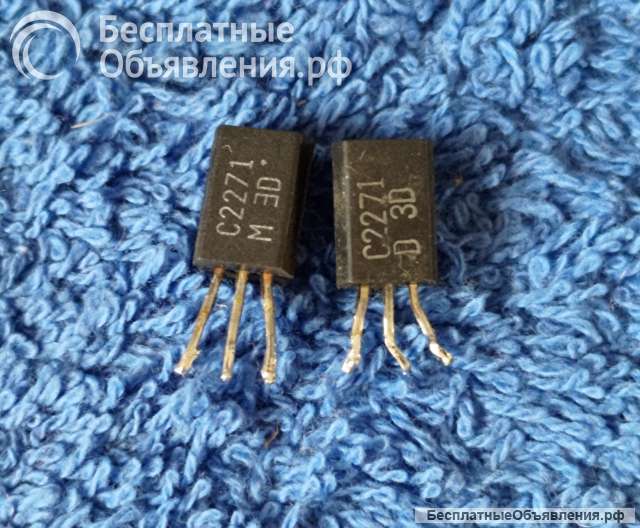 2SC2271 D(C2271), TO-92mod, Sanyo, 0,9W, 300V, 0,1A, Транзистор оригинальный НОВЫЙ и ДЕМОНТАЖ