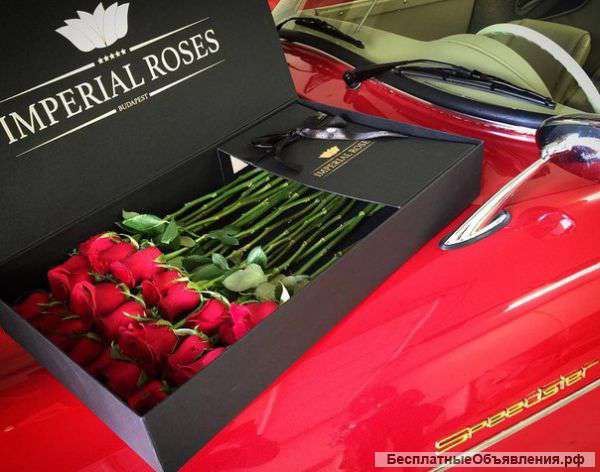 Цветы в подарочных коробках