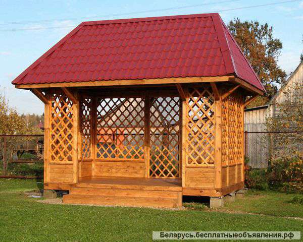 Деревянные беседки от производителя на 35% дешевле рынка