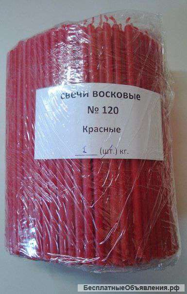 Красные восковые свечи