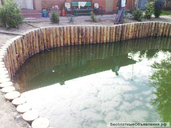 Укреплении береговой линии матрацами рено