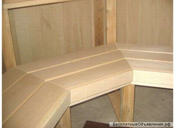 Полок липа для бани и сауны