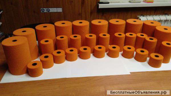 Ролики и листы из пористой резины