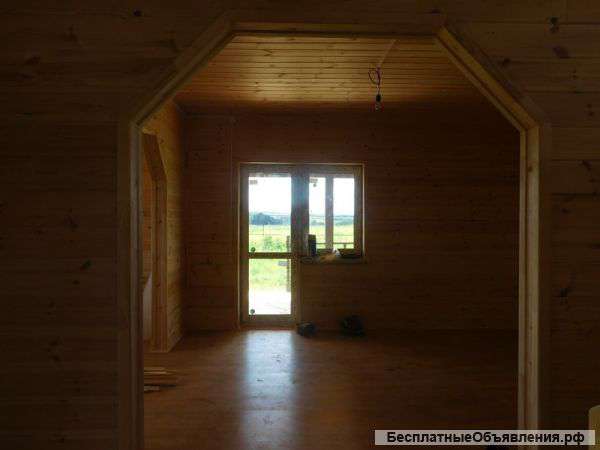 Папино. Дом под ключ160 м. участок 11 соток, газ по границе. 60 км. Калужское, Симферопольское шосс