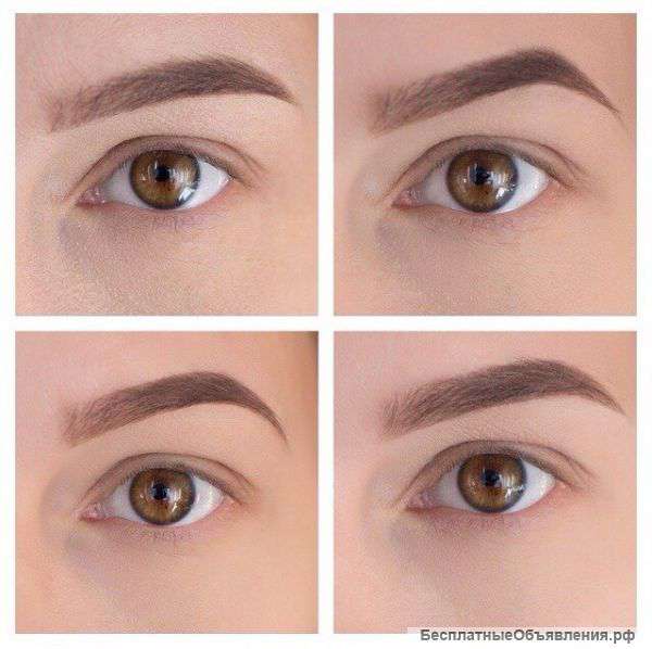 Художественное оформление бровей хной