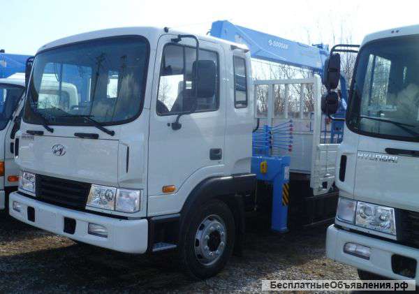 Бортовой грузовик Hyundai HD 120 с КМУ Soosan SCS 335