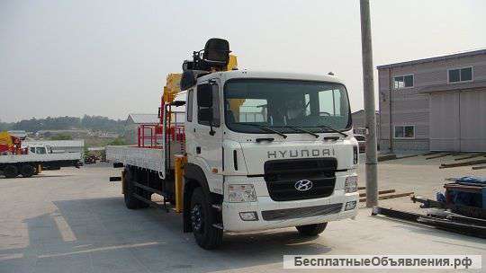 Бортовой грузовик Hyundai HD 170 с КМУ Yourim