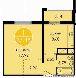 1к квартира с/в в новом доме Жданова/ЗЖМ (м-н Левенцовский)