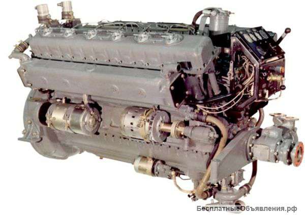 Судовой двигатель 7Д12А