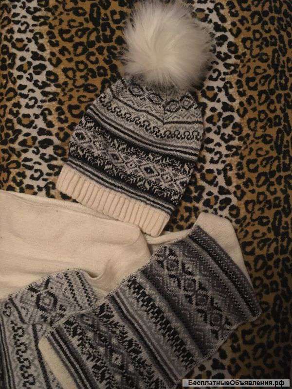 Шарф и шапка, набор