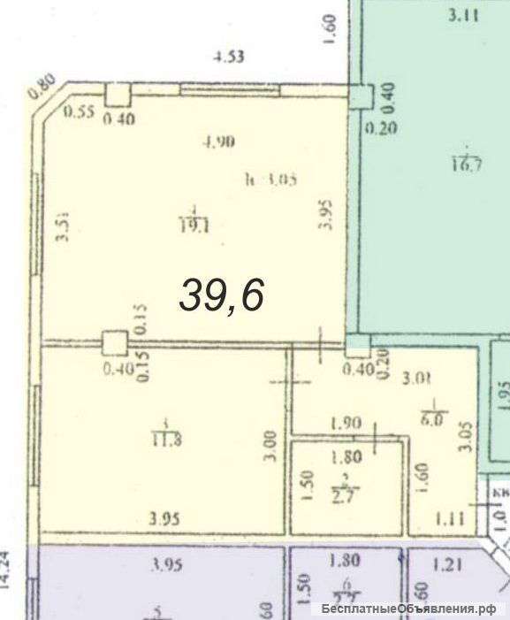 1-к квартира в центре Сочи.