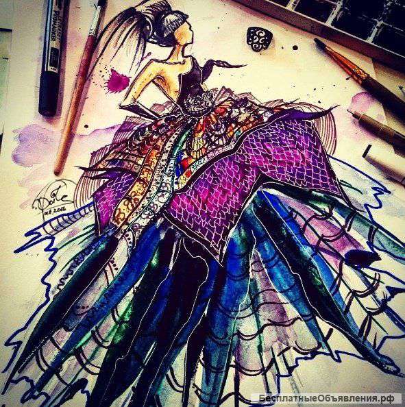 Курс Fashion Sketching Фэшн Скетчинг в Москве