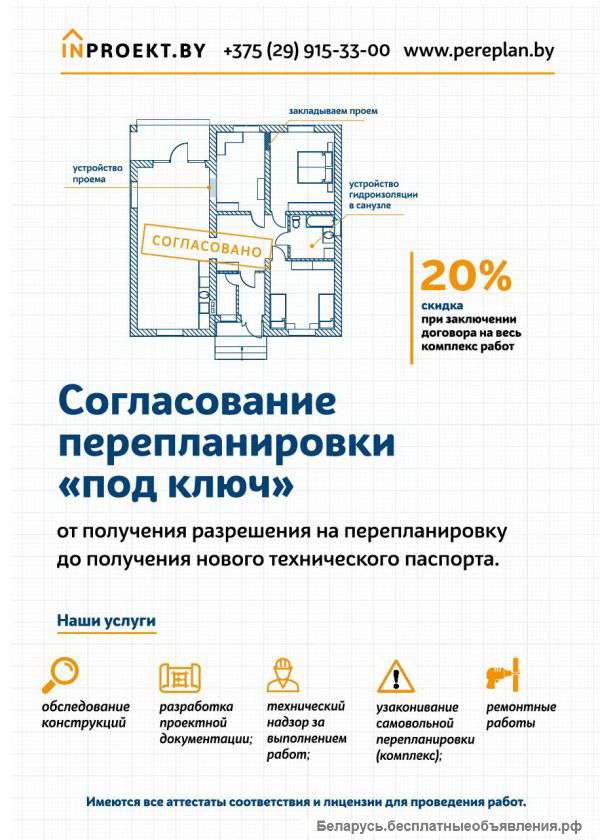 Согласование перепланировки