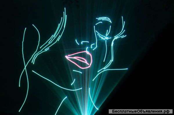 Лазерное шоу на свадьбу, день рождение