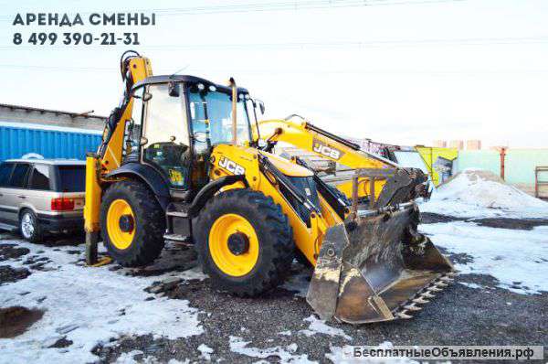 Сдаю с оператором экскаватор-погрузчик JCB, колесный экскаватор CAT