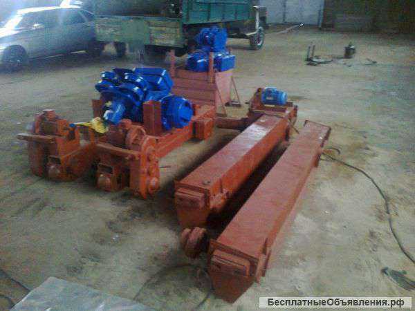 Тележки с редукторами для подвесных кран-балок гп до 8тн л-до 17м