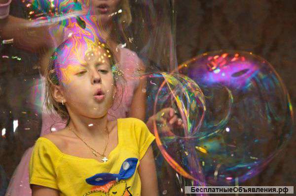 Шоу мыльных пузырей на детский праздник