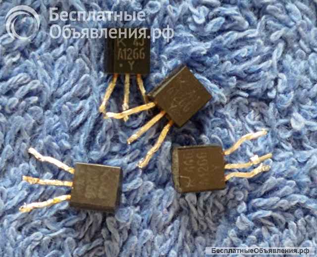 2SA1266 (A1266) TO-92, PNP, 0,4W, 50V, 0,15A, KEC транзистор оригинальный НОВЫЙ и ДЕМОНТАЖ