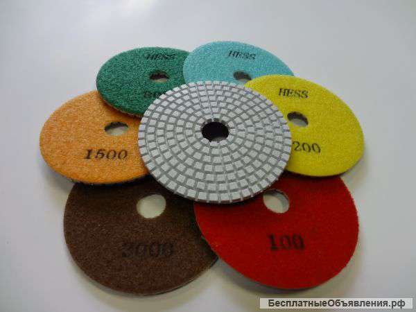 АГШК алмазные гибкие шлифовальные круги черепашки Hess