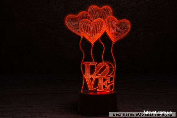 3D светильники - новинка 2017 года